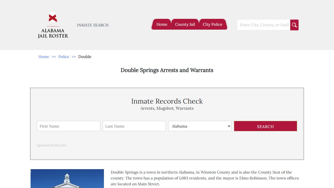 Double Springs Arrests and Warrants | Alabama Jail Inmate Search